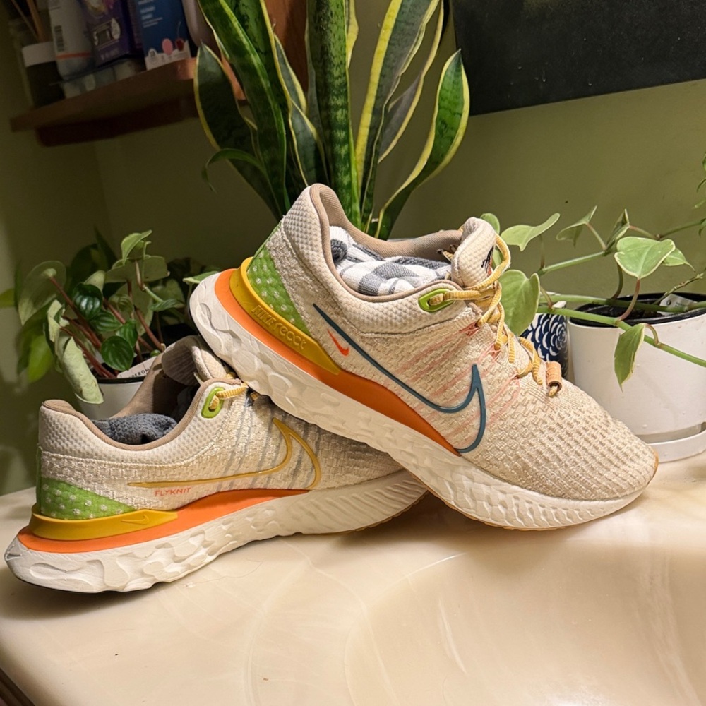 Nike React infinity Run Flyknit 3 “Sail Hot Curry”